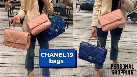 chanel 19 classic|chanel 19 small vs medium.